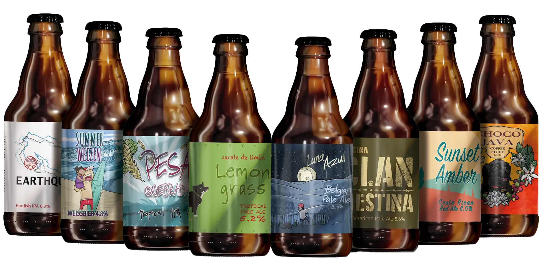 All Butterfly Brewing Company Beer Varieties