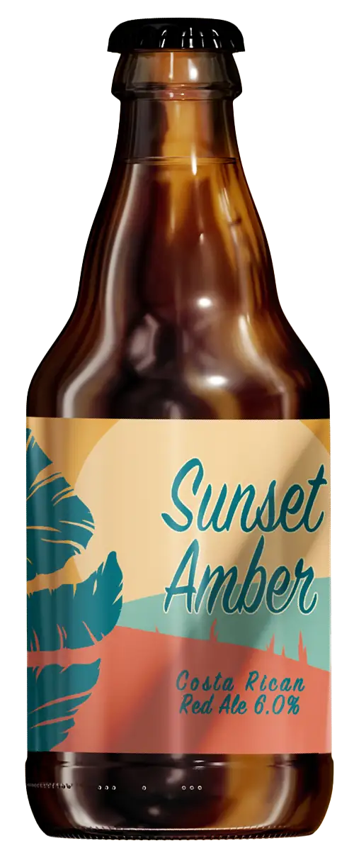 Sunset Amber Bottle